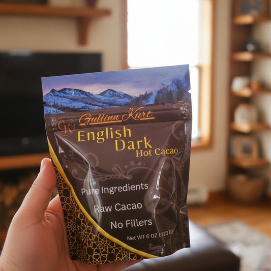 English Dark hot chocolate 6 oz European-style drinking chocolate mix