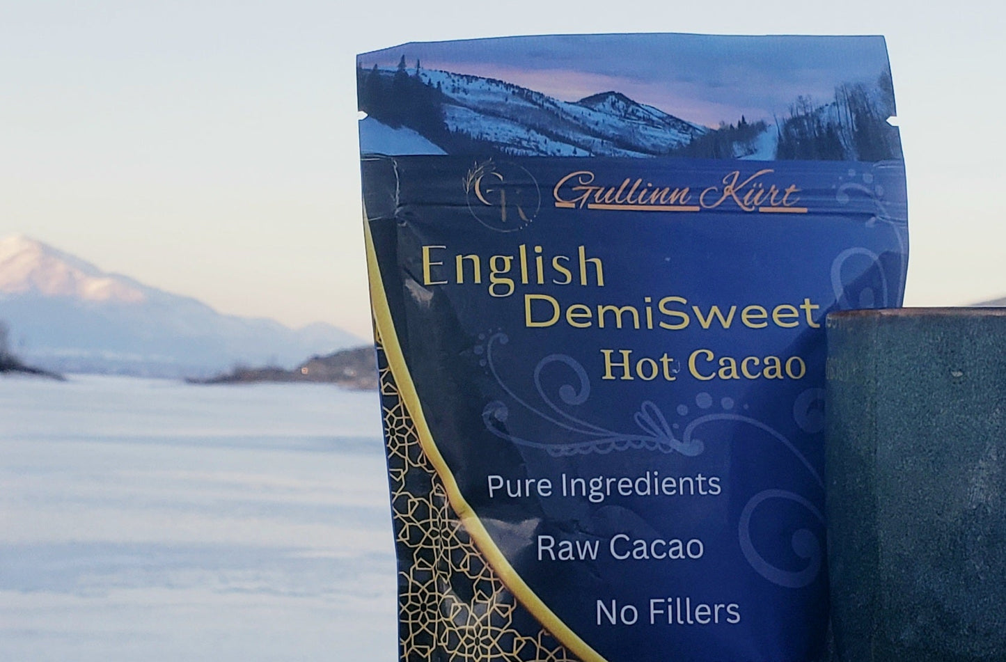 English Demisweet hot chocolate 6 oz European-style drinking chocolate mix
