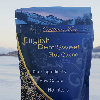 English Demisweet hot chocolate 6 oz European-style drinking chocolate mix